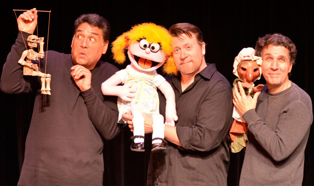Nick Santa Maria, Stephen G. Anthony and Paul Louis in Real Men Sing Show Tunes...and play with puppets alt
