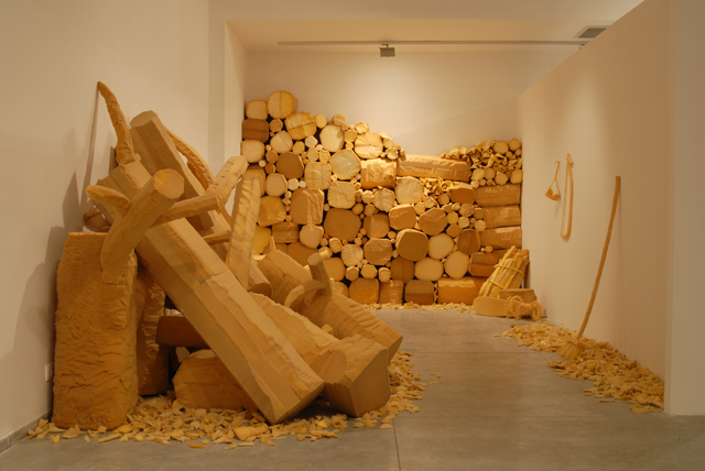 Dina Shenhav, The End of the Forest, foam, 2008